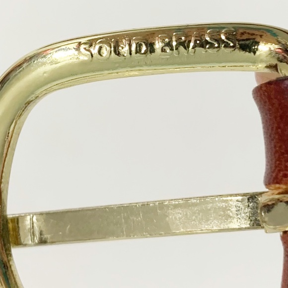 Chatham T Company Leather and Anchor / Stripes  Printed on Cotton Canvas Belt ⚓️ - Picture 9 of 10